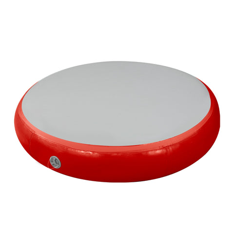 Powertrain 1m Air Track Spot Round Inflatable Tumbling Mat (Red)