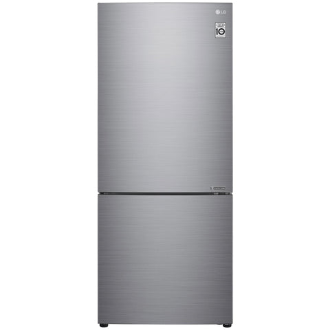 LG GB-455PL 420L Bottom Mount Fridge (Stainless Steel)