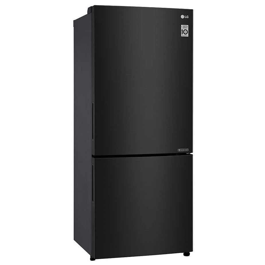 LG GB455BTL 420L Bottom Mount Fridge (Black) JB HiFi