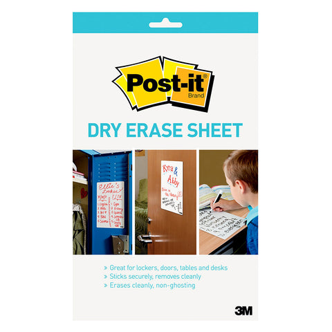 3m Company Post-it Super Sticky Dry Erase Sheet (Pack of 3)