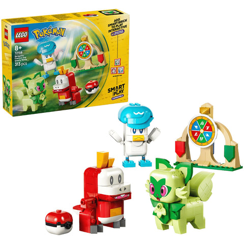 LEGO 72158 SMART Play Compatible Sprigatito Fuecoco and Quaxly Battle - Pokémon