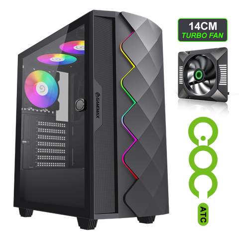 GameMax ATX Mid-Tower Case - Black