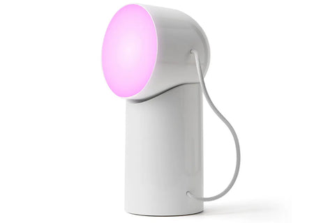 Lexon Orbe Portable Led Lamp With Moving Head (White)