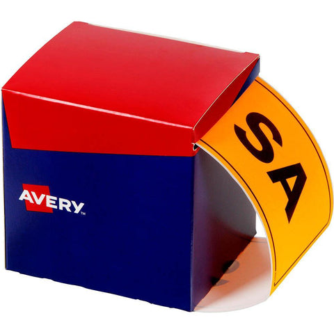 Avery 932606 State Identification Labels SA 100x150.4mm Fluoro Orange Pack 500