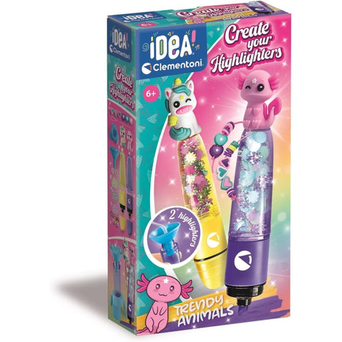 Clementoni Small Highlighter Lab - Trendy Animals Toy
