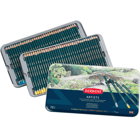 Derwent Artists Colour Pencils Tin Professional (Assorted) [72 Pack]