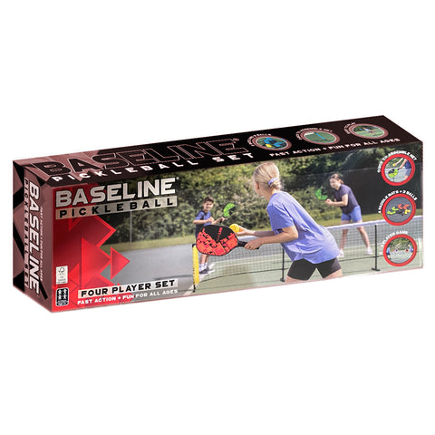 Wilton Bradley Pickleball 4 Player Set Bat Ball 3.6m Net Outdoor