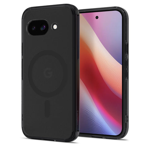 Spigen Google Pixel 9a Ultra Hybrid (MagFit) Case (Frost Black Case/Graphite Ring)