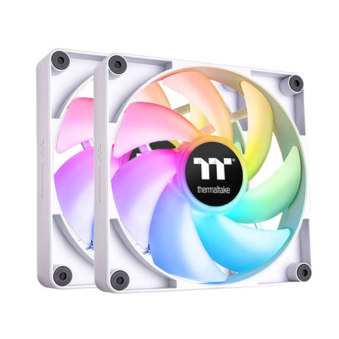 Thermaltake CT140 140mm ARGB PWM Cooling Fan 2 Pack (White)