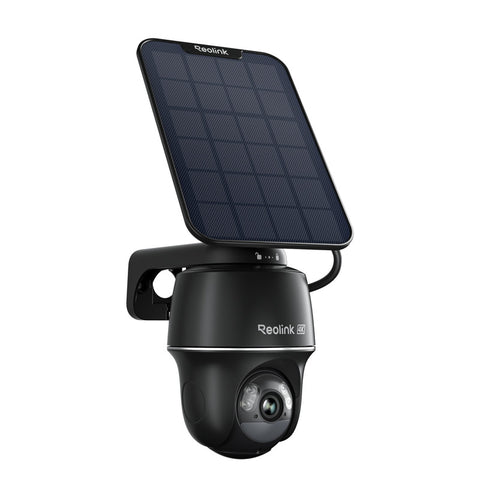 Reolink Argus PT Ultra 4K Pan Tilt  Auto Tracking Battery Security Camera+Solar Panel Black
