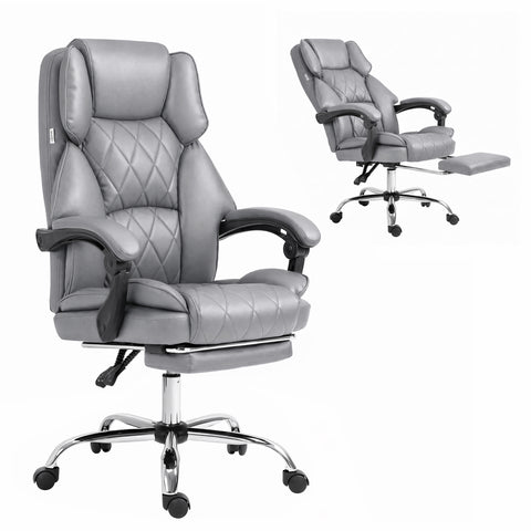 Artiss Executive Office Chair Footrest (Grey)