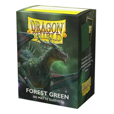 Arcane Tinmen Dragon Shield Standard 100ct Matte Forest Green Sleeves 63x88mm