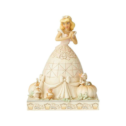 Jim Shore Disney Traditions - Cinderella - Darling Dreamer White Woodland