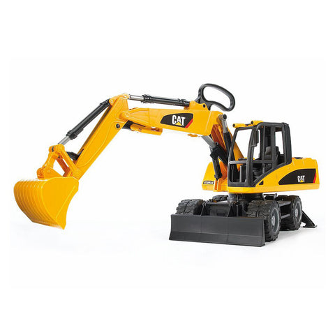 Bruder Licensed 1:16 Scale Caterpillar Wheeled Excavator Model Kit (Yellow)