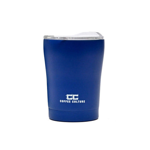 Coffee Culture Stainless Steel Double Wall 350ml Travel Cup (Prussian Blue)