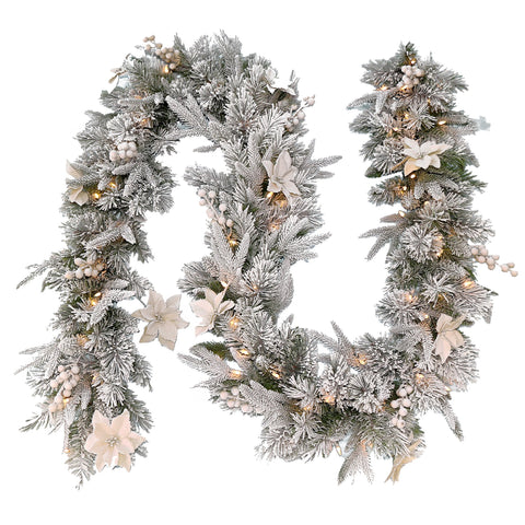 Christabelle Snow Frosted Garland 2.74m