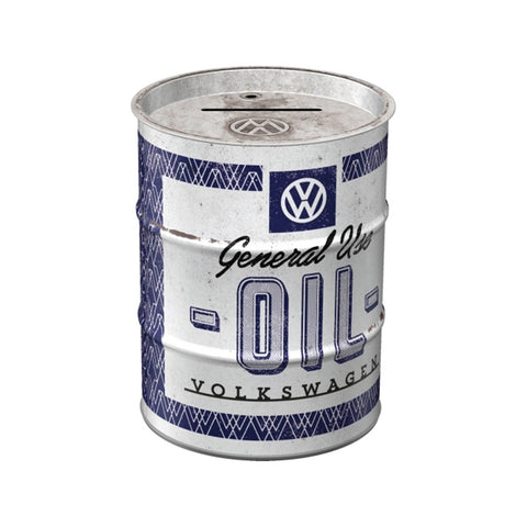 Nostalgic-Art Money Box Oil Barrel VW General Use 9.3x9.3x11.5cm
