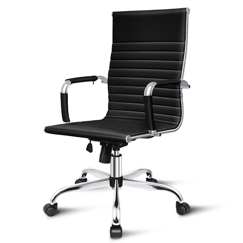 ALFORDSON Office Chair Ergonomic Executive Computer Seat High Back (Black)