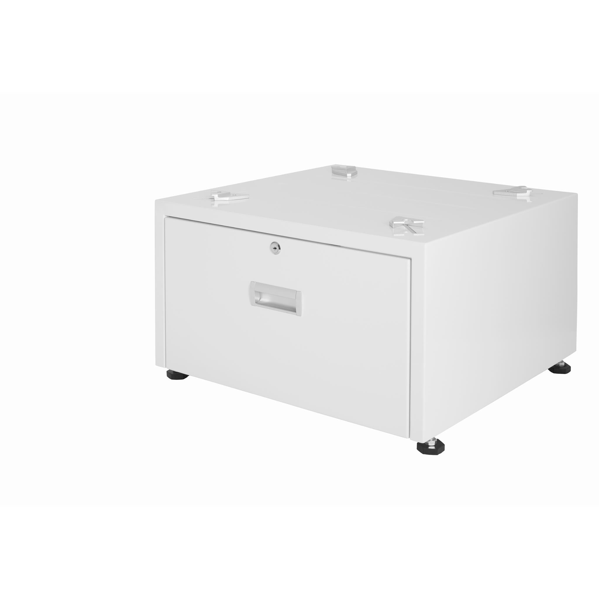 VEVOR Washing Machine Stand, 48.5x25-Inch Washer Laundry Pedestal, 590LBS Load Capacity Washer And Dryer Pedestal Base With Double Trays, 4 Adjustable Feet For Lifting Washing Machines, Carbon Steel - View #9