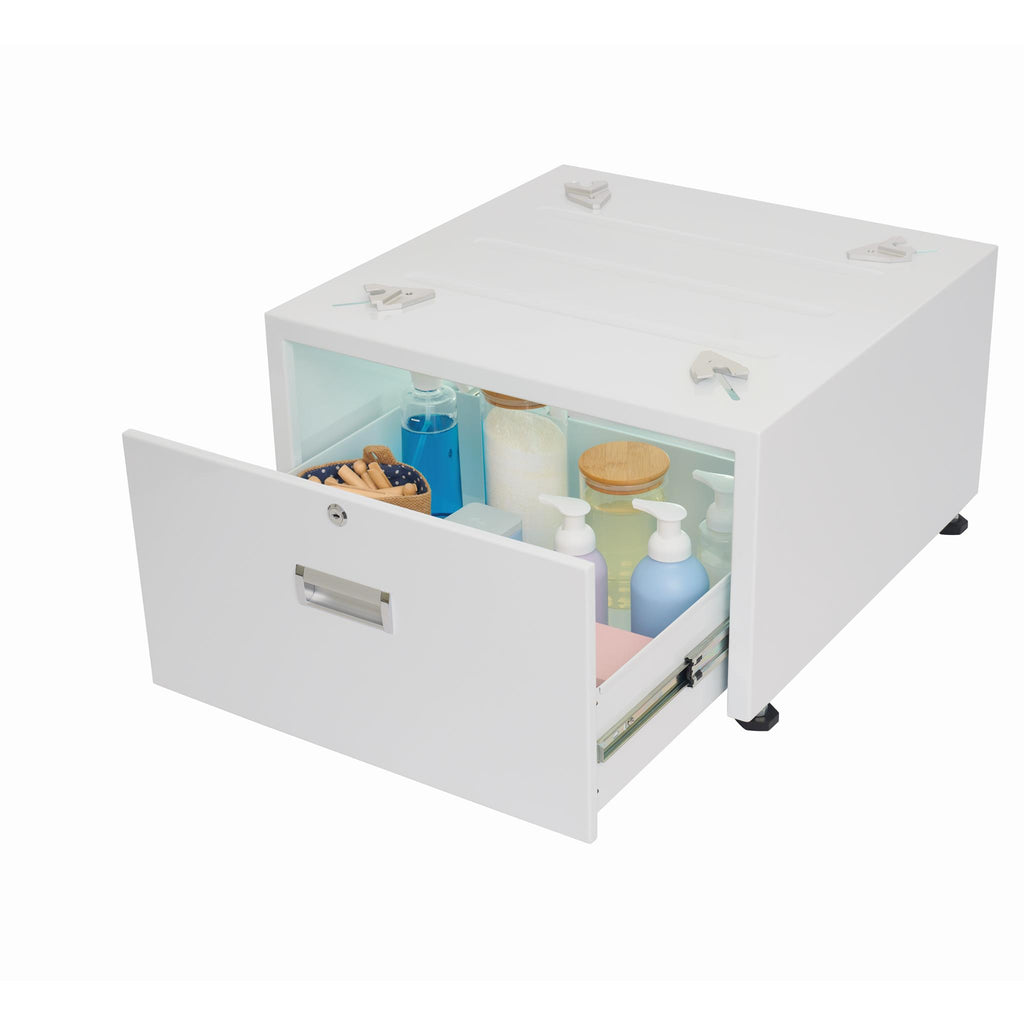 Unilux ULX110 Universal Laundry Pedestal with Drawer and Lock JB HiFi