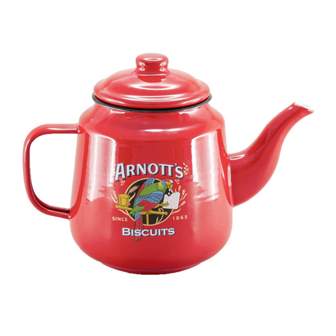 Rojo Arnotts Enamel Teapot 1.4L - Red