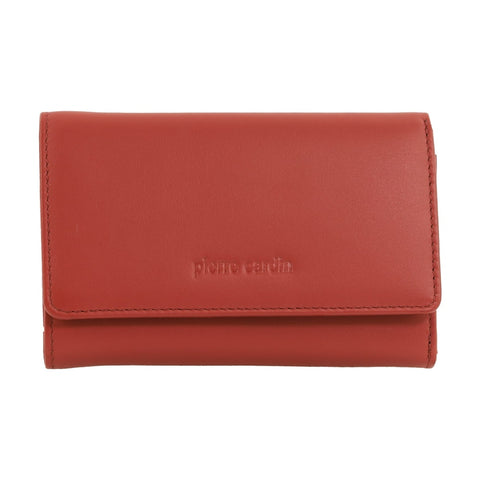 Pierre Cardin Women's Leather Tri-Fold Protected RFID Wallet Tobasco 14cm