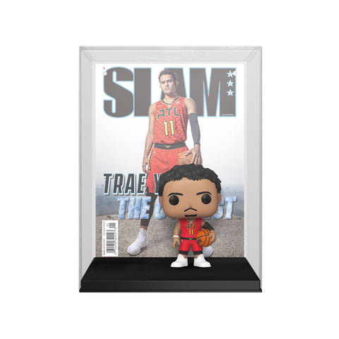 NBA Slam Trae Young Pop Cover Vinyl Action Figure Statue with Display Case