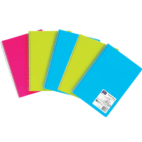 Derwent Academy Visual Art Diary Portrait 120 Pages A4 Assorted Colours Pack 5