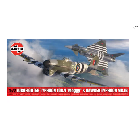 Airfix 1/72 Eurofighter Typhoon Fgr.4 "Moggy" And Hawker Typhoon Mk.Ib - Twin Pack