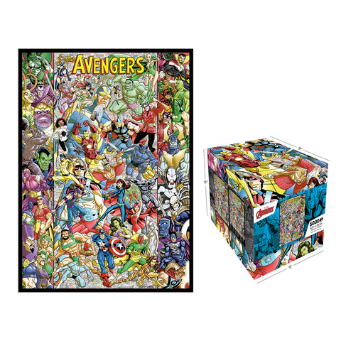 Aquarius 5000pc Marvel Avengers 60th Anniversary 106x149cm Puzzle Kids 14y+