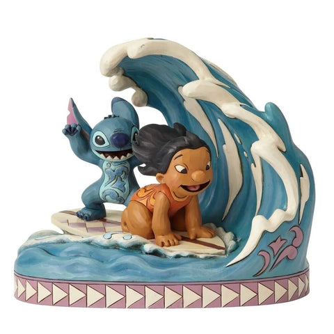 Jim Shore Disney Traditions - Lilo and Stitch 15th Anniversary - Catch The Wave