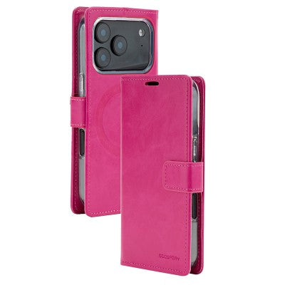 Goospery Bluemoon Diary for iPhone 17 Pro - Hot Pink, Magsafe