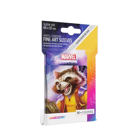 Gamegenic Marvel Champions FINE ART Sleeves Rocket Raccoon
