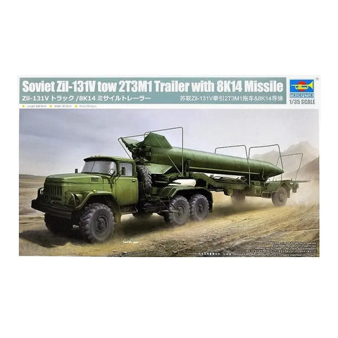 Trumpeter 1/35 Soviet Zil-131V Tow Trailer Model Kit