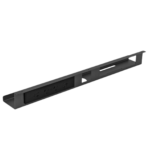 Desky Mini Cable and Power Tray 4-Plug (Space Grey)