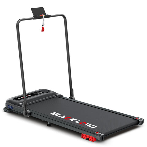 BLACK LORD Treadmill Electric Walking Pad Folding Incline Shock Absorbers (Black)