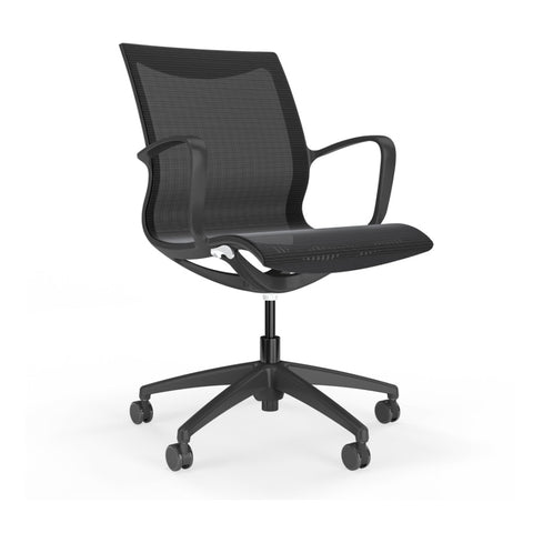 Sabia Ellison Pre-Assembled Chair Mesh Ergonomic Office Adjustable Seating (Black)