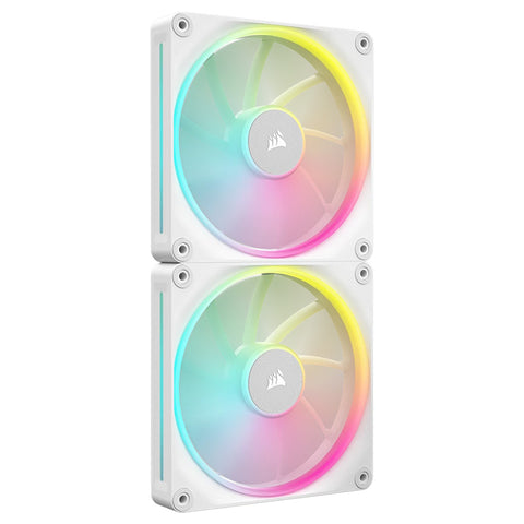 Corsair iCUE LINK LX140 RGB 140mm PWM Starter Kit Fan (White) [2 Pack]