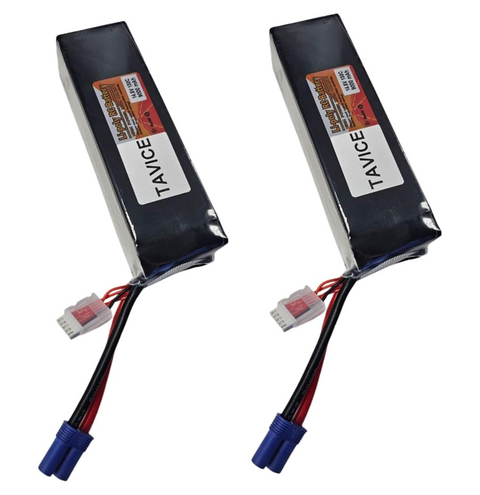 TAVICE 2 Pack 3S LiPo Battery 11.1V 5200mAh 100C with Deans Connector Compatible with RC Cars, Airplanes & Boats