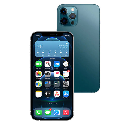 Apple iPhone 12 Pro Max 128GB (Pacific Blue) [~Refurbished: Very good]