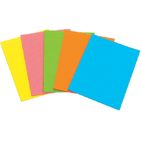 MARBIG 18741 10 Pack Marbig Fluoro Writing Pad 40 Leaf (A6)