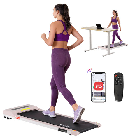 Everfit Treadmill Electric Walking Pad Under Desk Home Gym Fitness 360mm (Pink)