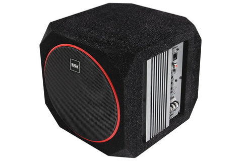 Boss Audio CUBE8 8" 4 Ohm 400W SVC Amplified Subwoofer with Enclosure