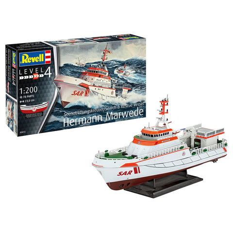 Revell 1/200 Hermann Marwede Search & Rescue Ship Scaled Plastic Model Kit