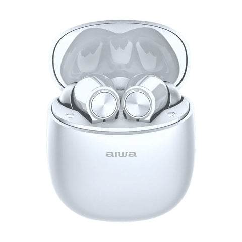 AIWA In-Ear Gelstem Bluetooth Earbuds (White)