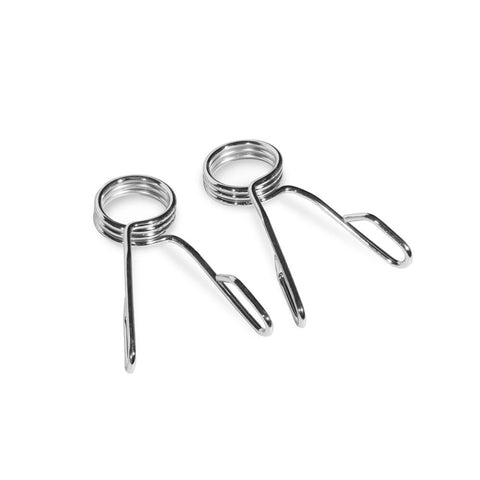 Bodyworx 2-Piece Olympic Spring Collars For 50mm Weight Handlebar (Silver)