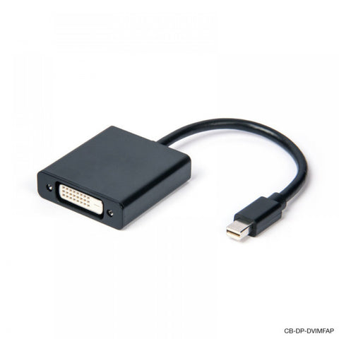 Connect Cable Male Mini DisplayPort to Female DVI Adapter Cable Display 0.2m Black