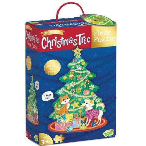 Peaceable Kingdom Floor Puzzle Christmas Tree 49 Pieces