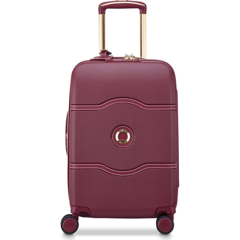 Delsey Chatelet Air 2.0 Carry On 4 Wheel Suitcase with TSA Lock Burgundy 55 cm