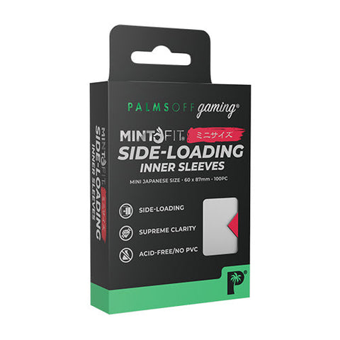 Palms Off Gaming Palms Off Japanese MintFit Sideloading Inner Sleeves 100pc Perfect Fit